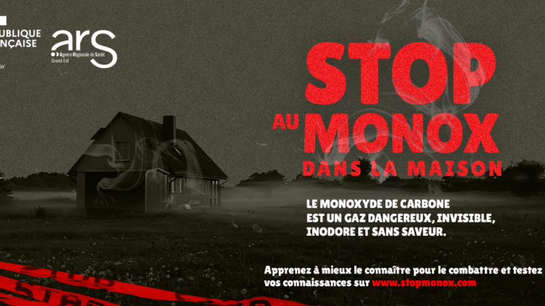 Affiche de prévention de la campagne "Stop au monox"