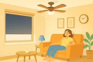 Confort d’été : brasseurs d&rsquo;air et protections solaires